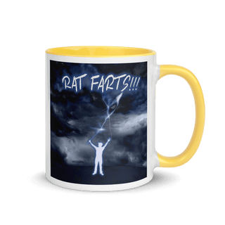 Rat Farts! Mug with Color Inside VAWDesigns