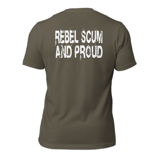 Rebel Scum and Proud Unisex t-shirt (BACK) VAWDesigns