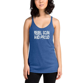 Rebel Scum and Proud Women's Racerback Tank VAWDesigns