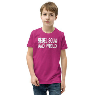 Rebel Scum and Proud Youth Short Sleeve T-Shirt VAWDesigns
