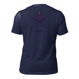 Samurai Demon Unisex t-shirt (BACK) VAWDesigns