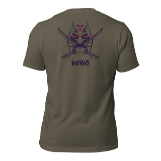 Samurai Demon Unisex t-shirt (BACK) VAWDesigns