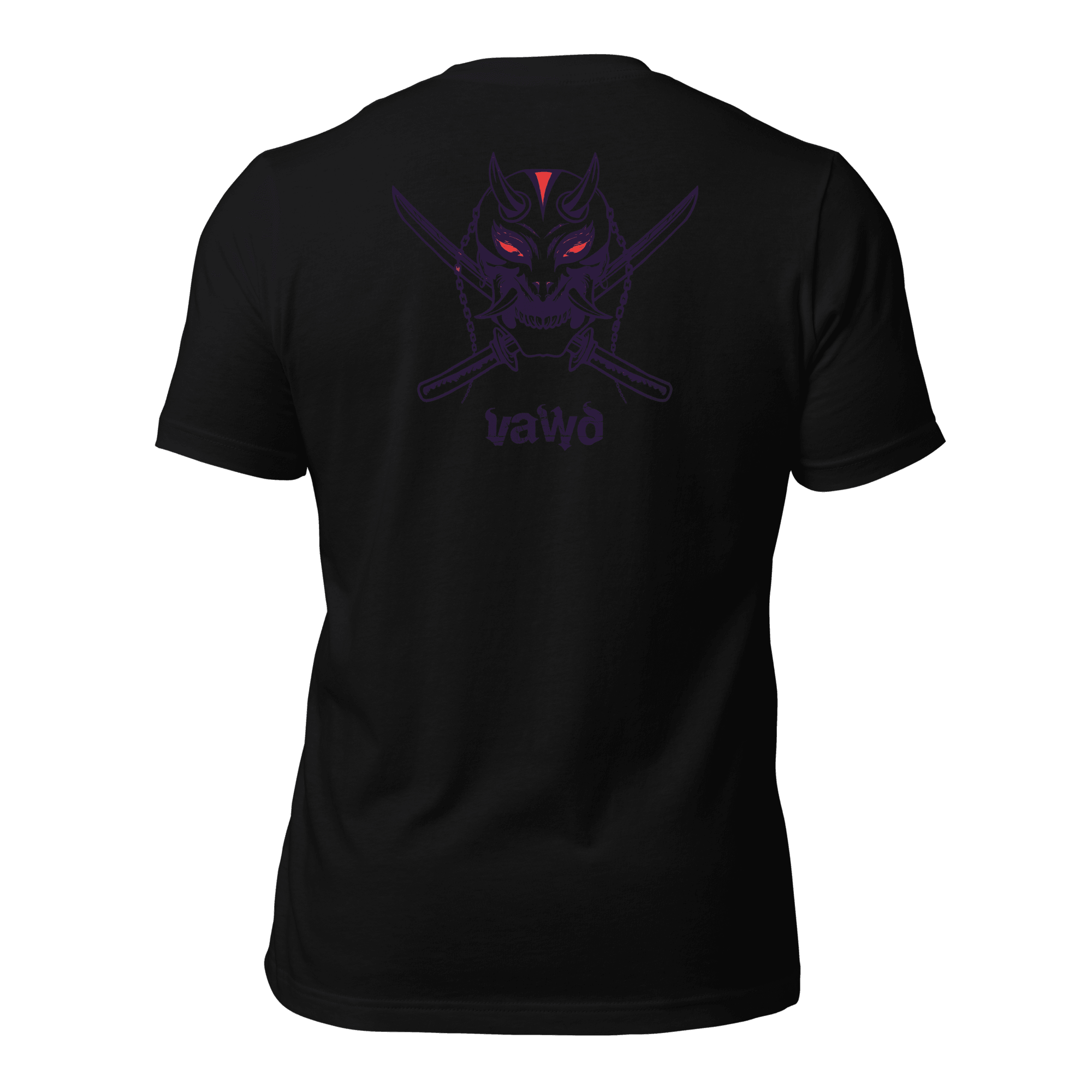 Samurai Demon Unisex t-shirt (BACK) VAWDesigns