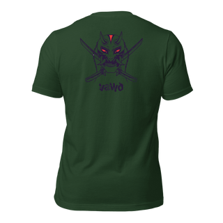 Samurai Demon Unisex t-shirt (BACK) VAWDesigns