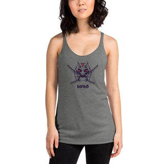 Samurai Demon Women's Racerback Tank VAWDesigns