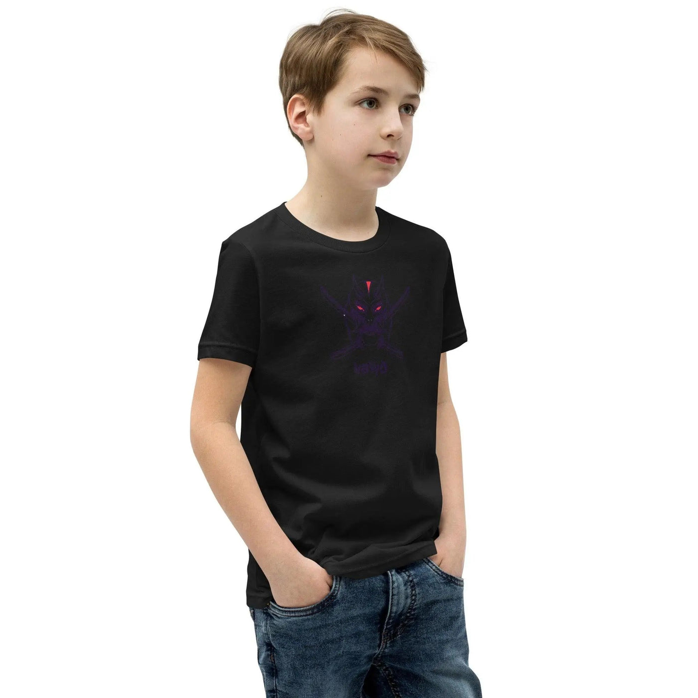 Samurai Demon Youth Short Sleeve T-Shirt VAWDesigns