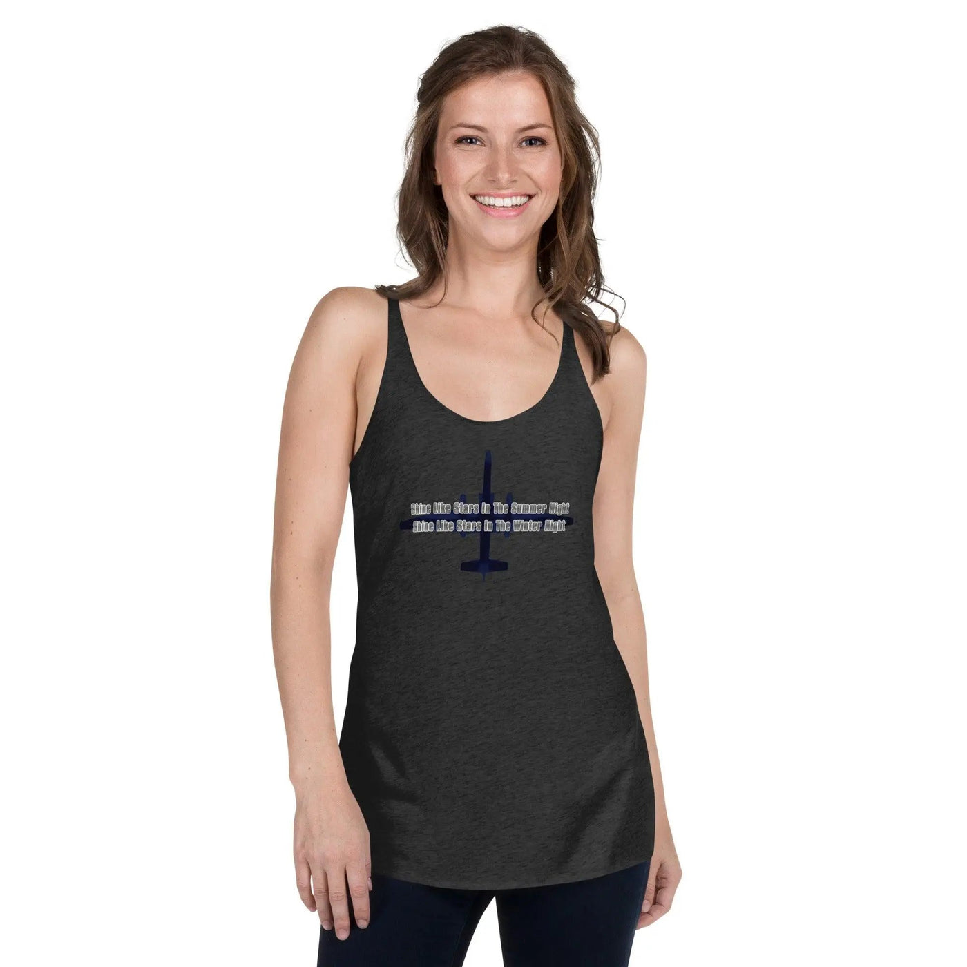 Shine Like Stars Women's Racerback Tank VAWDesigns