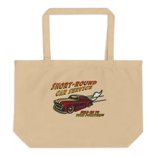Short-Round Car Service Large organic tote bag