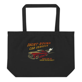 Short-Round Car Service Large organic tote bag