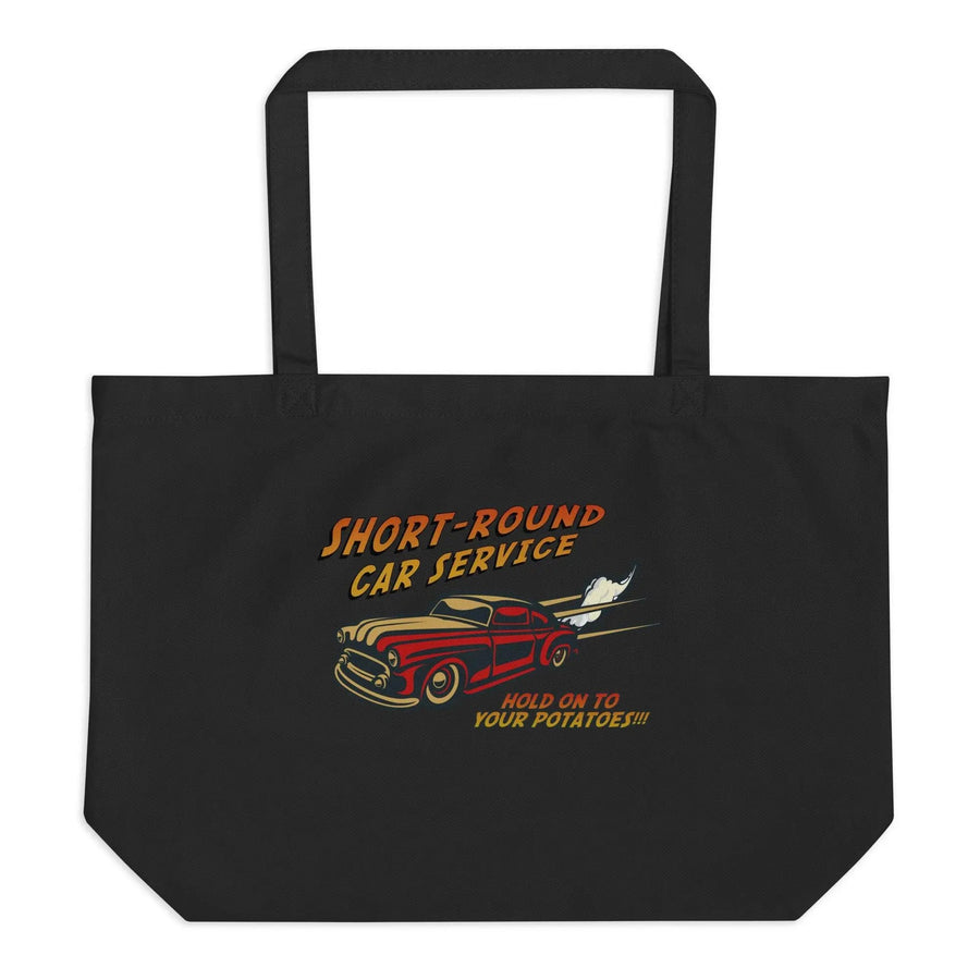 Short-Round Car Service Large organic tote bag