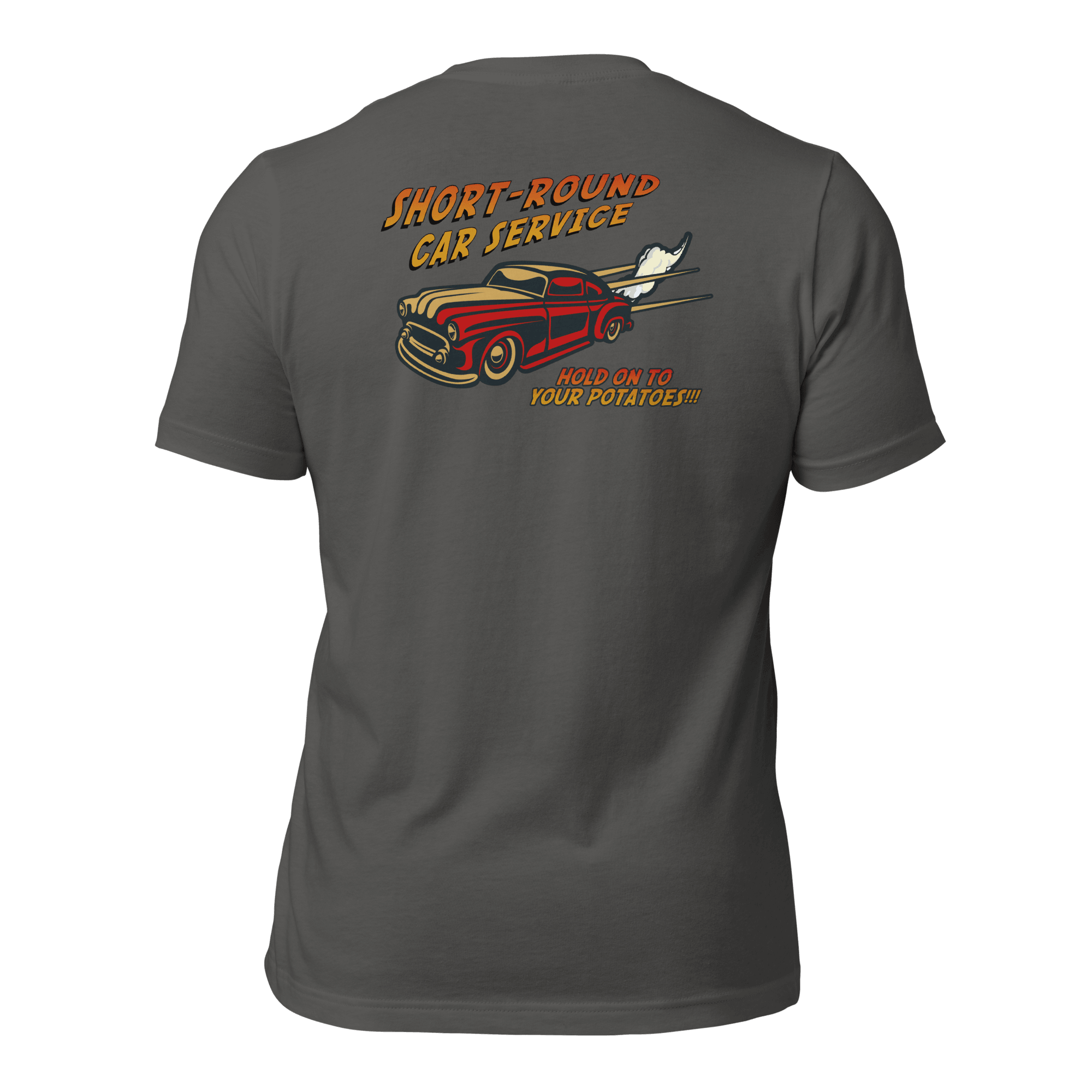 Short-Round Car Service Unisex t-shirt (BACK)