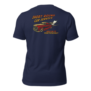 Short-Round Car Service Unisex t-shirt (BACK) VAWDesigns