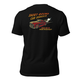 Short-Round Car Service Unisex t-shirt (BACK) VAWDesigns