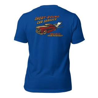 Short-Round Car Service Unisex t-shirt (BACK) VAWDesigns
