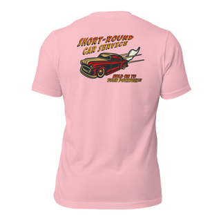 Short-Round Car Service Unisex t-shirt (BACK)