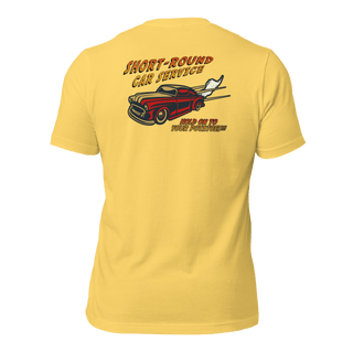 Short-Round Car Service Unisex t-shirt (BACK)
