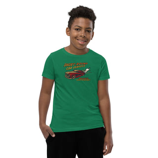 Short-Round Car Service Youth Short Sleeve T-Shirt VAWDesigns
