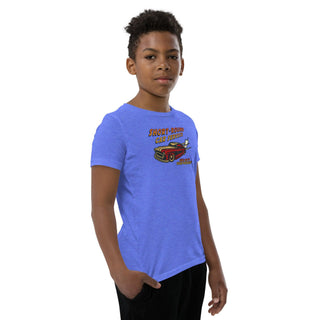 Short-Round Car Service Youth Short Sleeve T-Shirt VAWDesigns