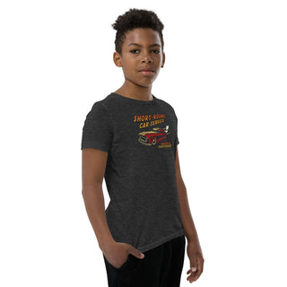 Short-Round Car Service Youth Short Sleeve T-Shirt VAWDesigns