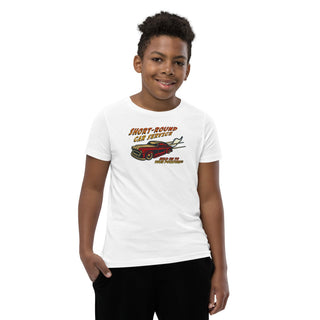 Short-Round Car Service Youth Short Sleeve T-Shirt VAWDesigns