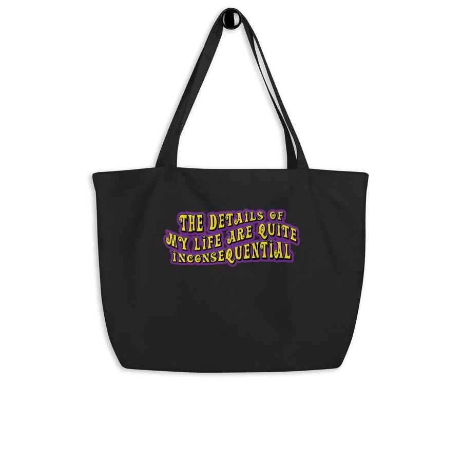 The Details of My Life...Large organic tote bag