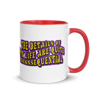 The Details of My Life...Mug with Color Inside 