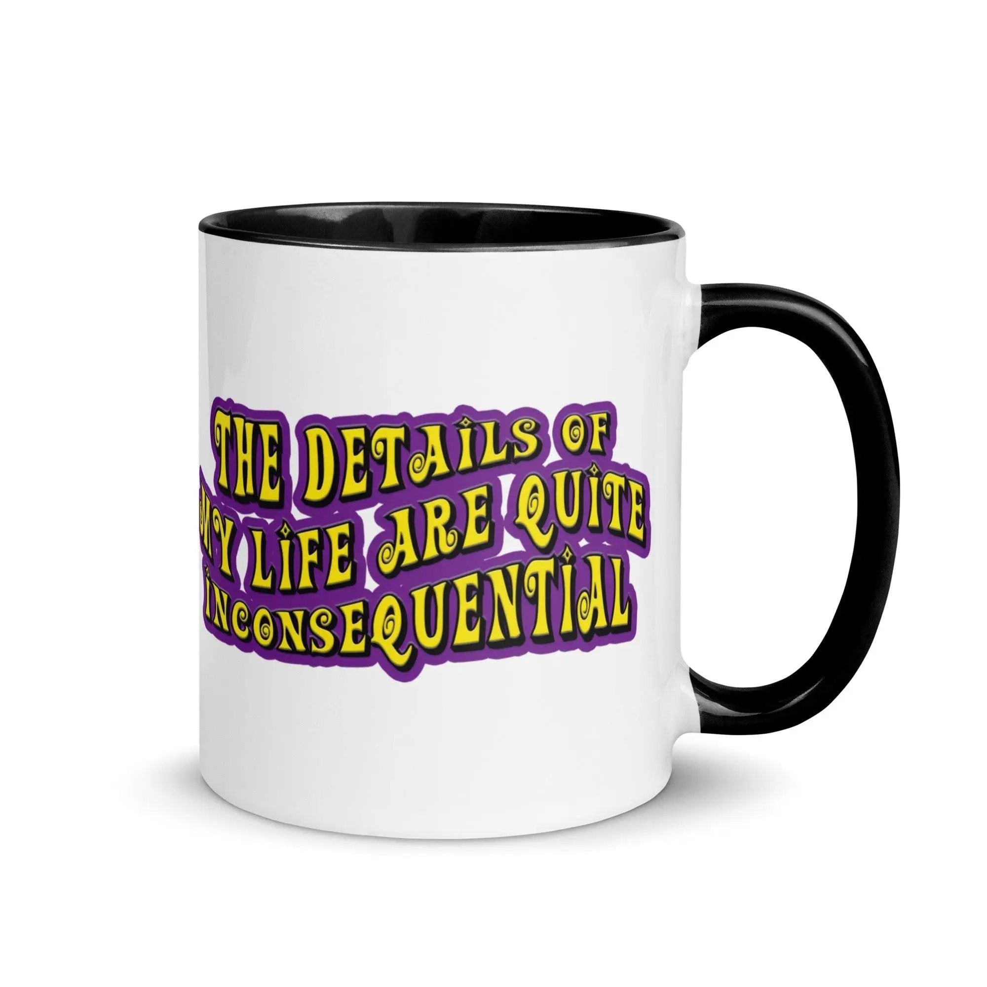 The Details of My Life...Mug with Color Inside VAWDesigns