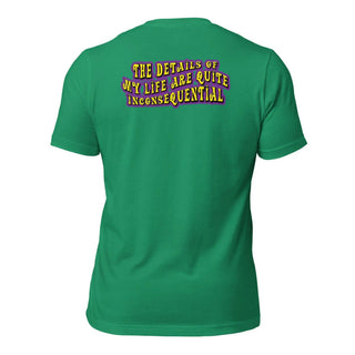 The Details of My Life...Unisex t-shirt (Back) 