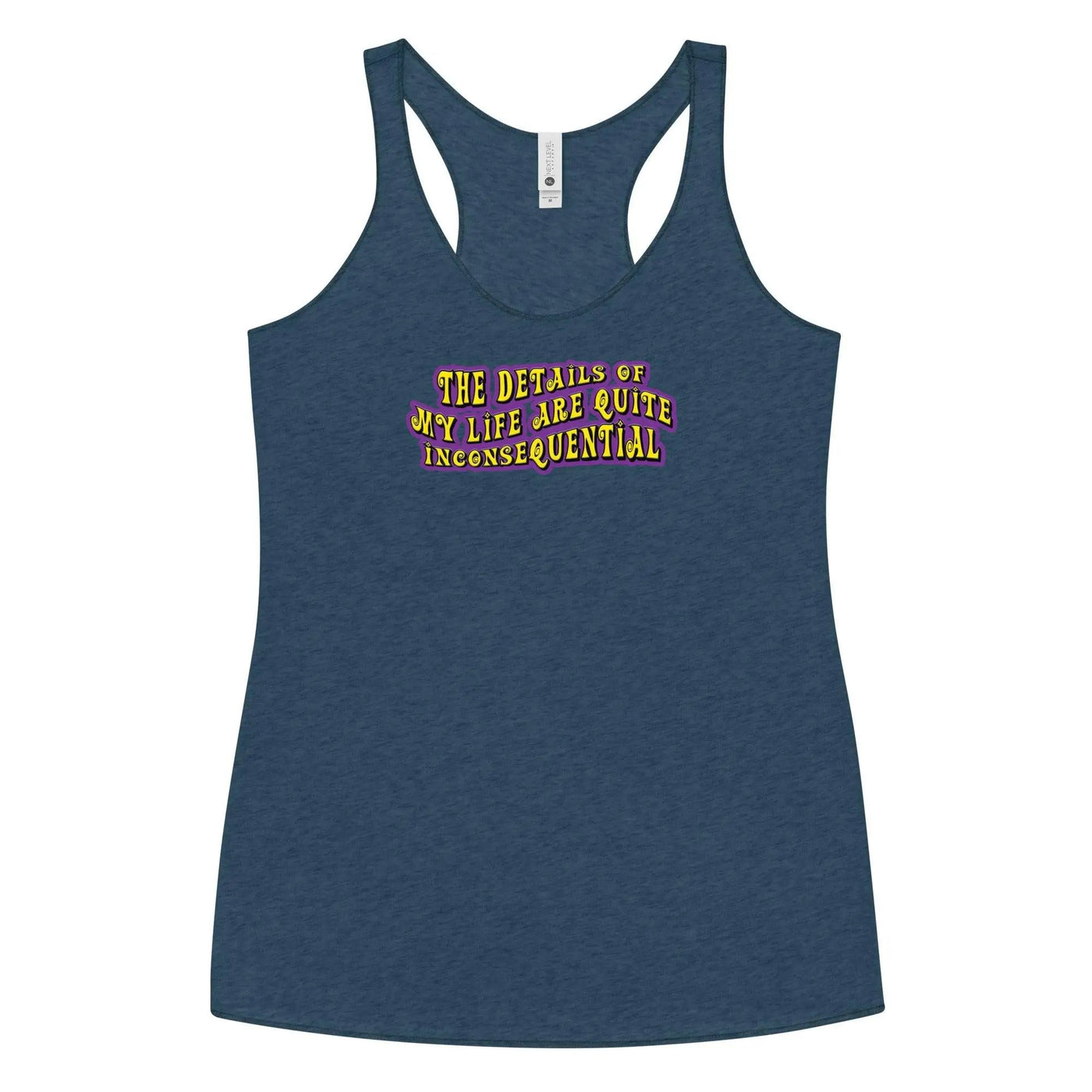 The Details of My Life...Women's Racerback Tank top