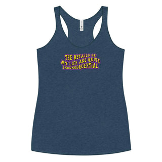 The Details of My Life...Women's Racerback Tank top