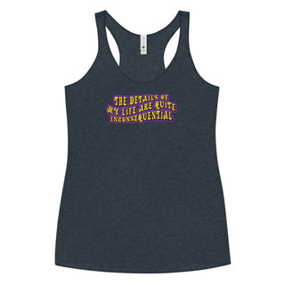 The Details of My Life...Women's Racerback Tank top
