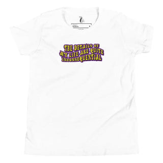The Details of My Life...Youth Short Sleeve T-Shirt 