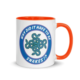 Why Did It Have To Be Snakes? Mug with Color Inside