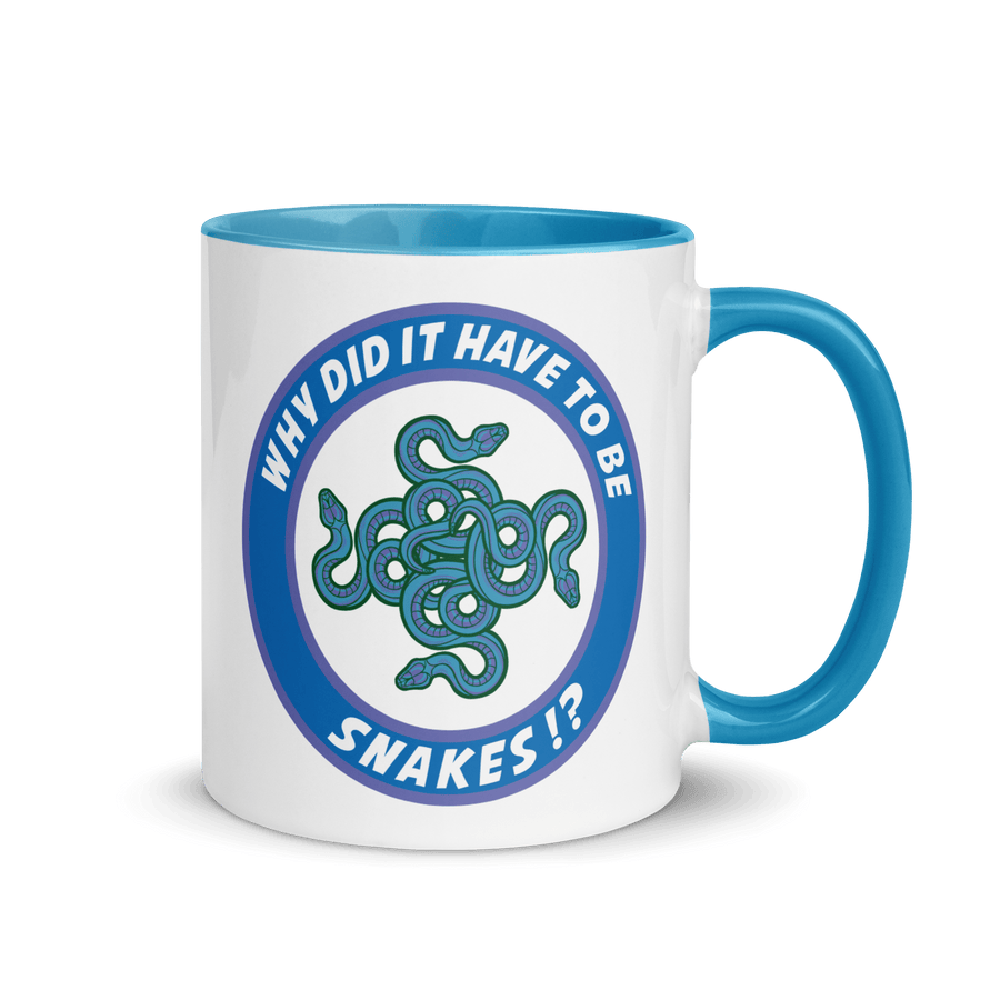 Why Did It Have To Be Snakes? Mug with Color Inside