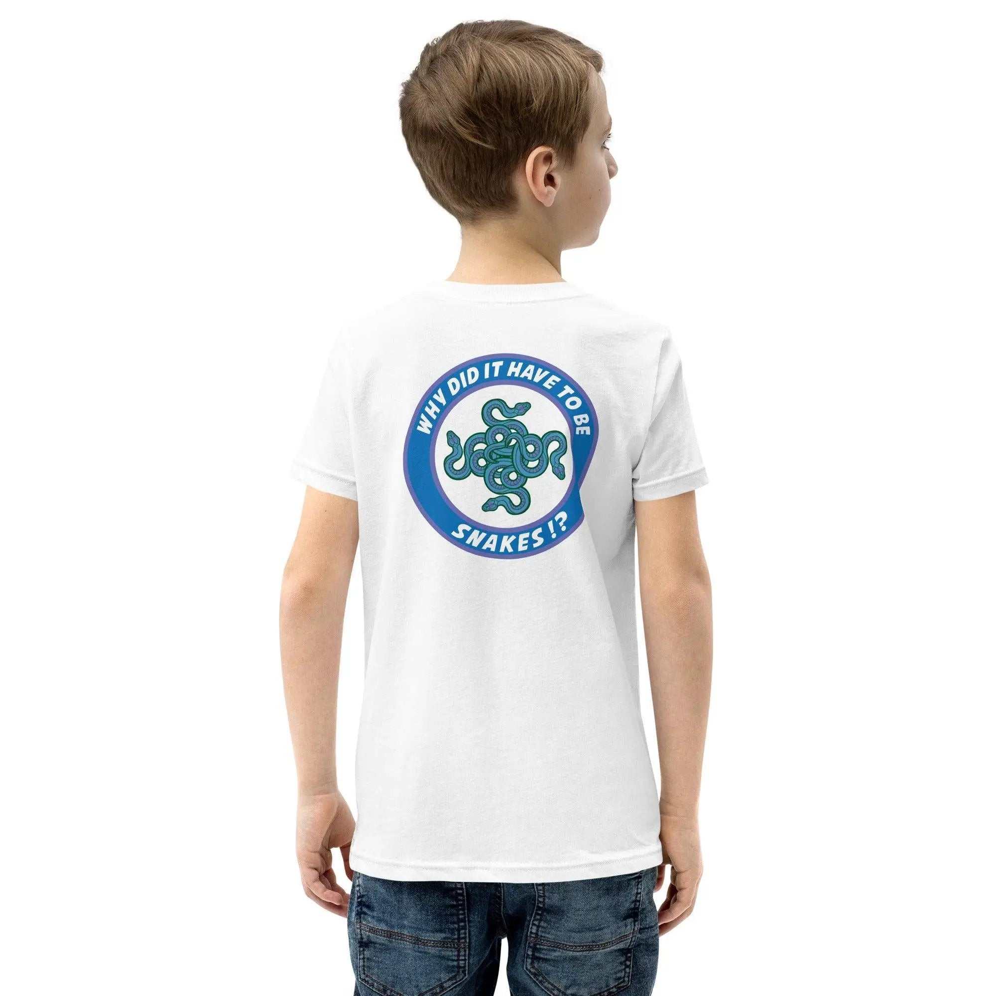 Why Did It Have To Be Snakes? Youth Short Sleeve T-Shirt VAWDesigns