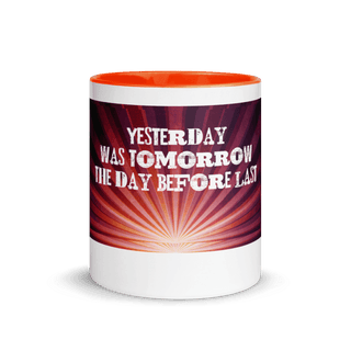 Yesterday Mug with Color Inside VAWDesigns