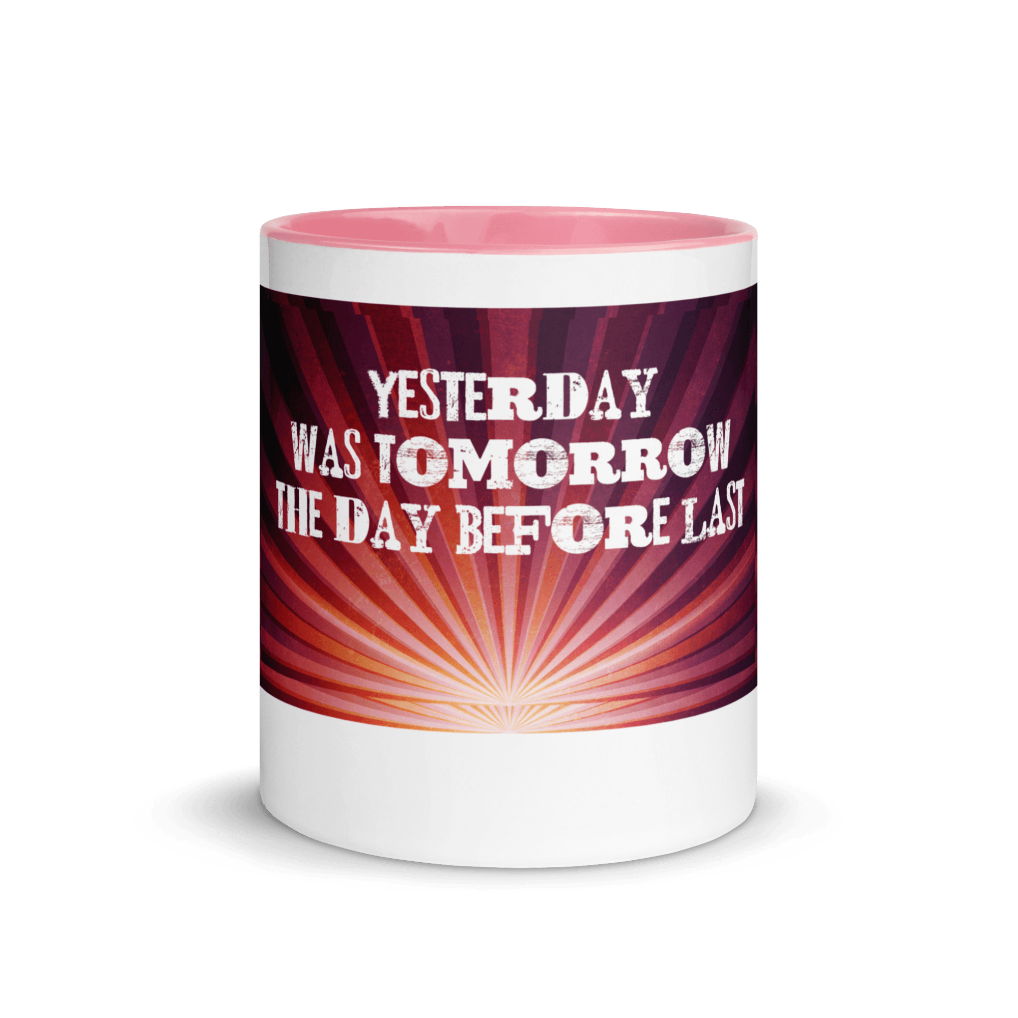 Yesterday Mug with Color Inside VAWDesigns