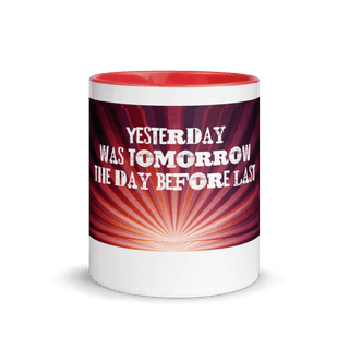 Yesterday Mug with Color Inside VAWDesigns